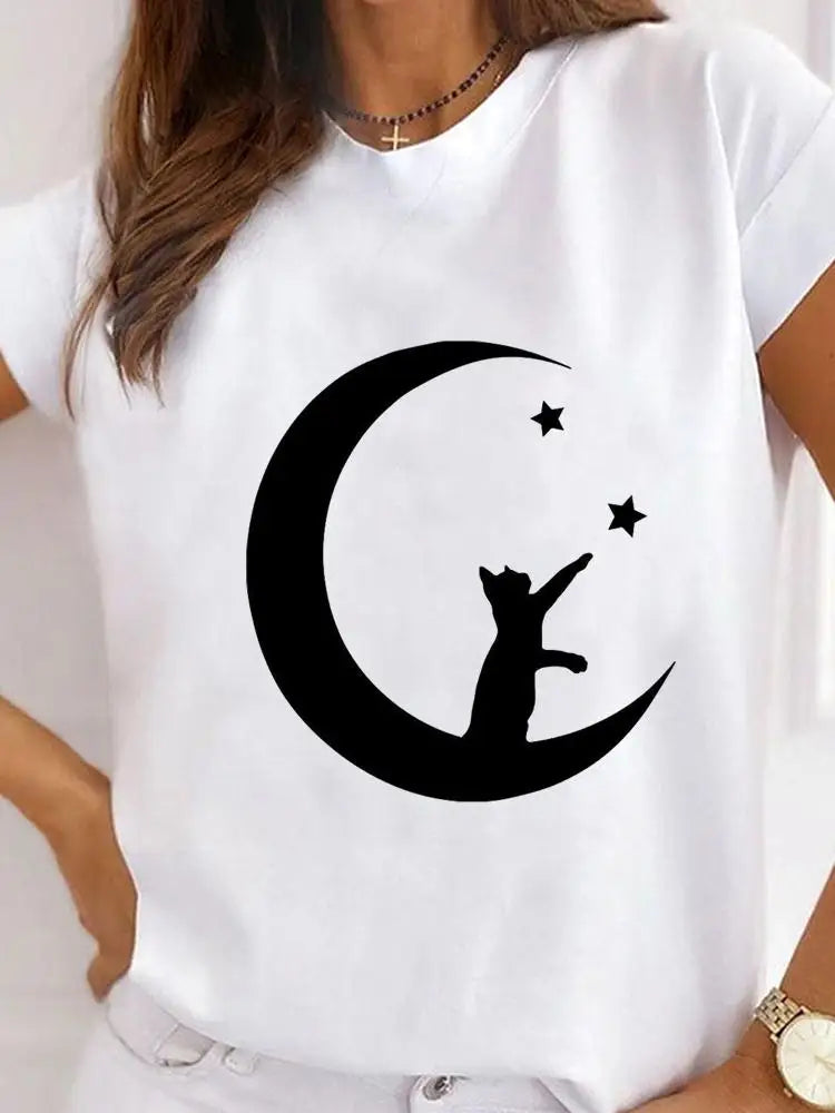 T-Chemise Patte Léopard Chat Chien Femme | MDN Store