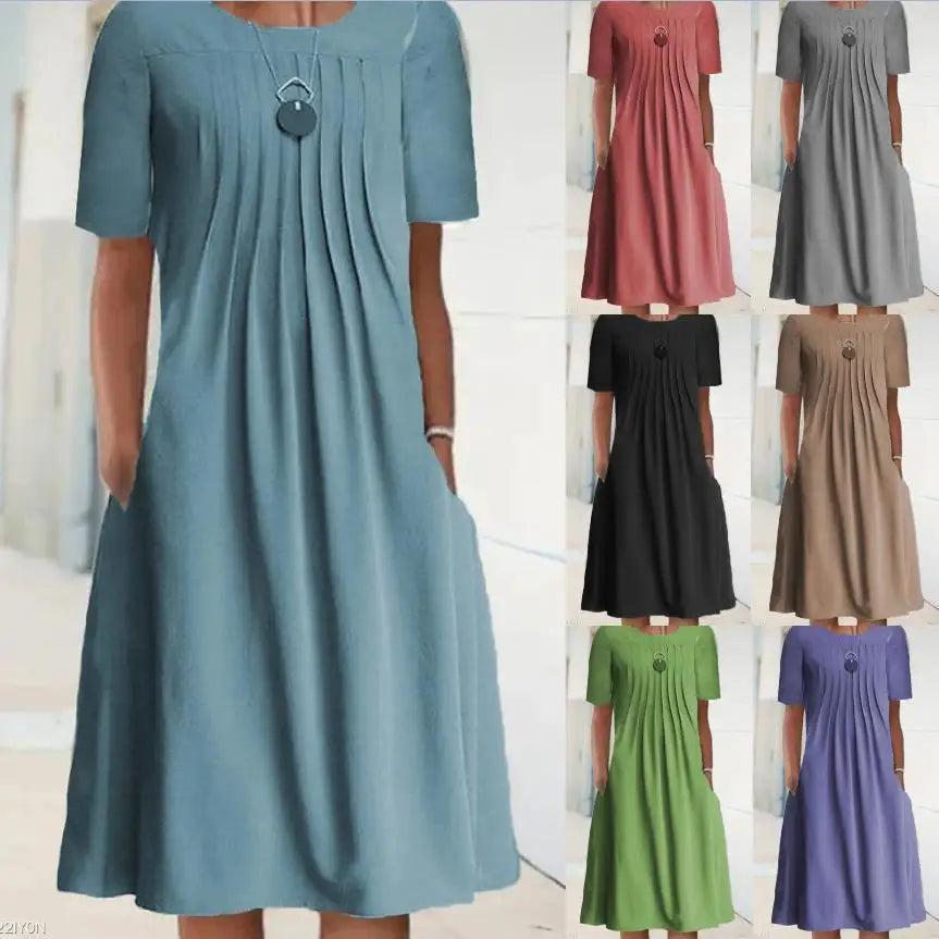 Robe Longue Femme Bohème Fleurie Volants Poches Été | MDN Store