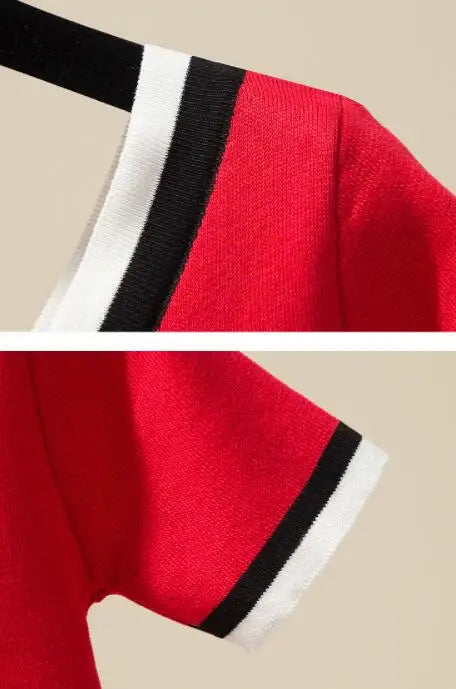 T-shirt Col V Rayé Femme | MDN