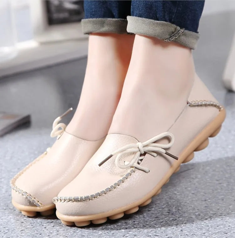 Ballerines Cuir Nœud Papillon Grande Taille | MDN Store
