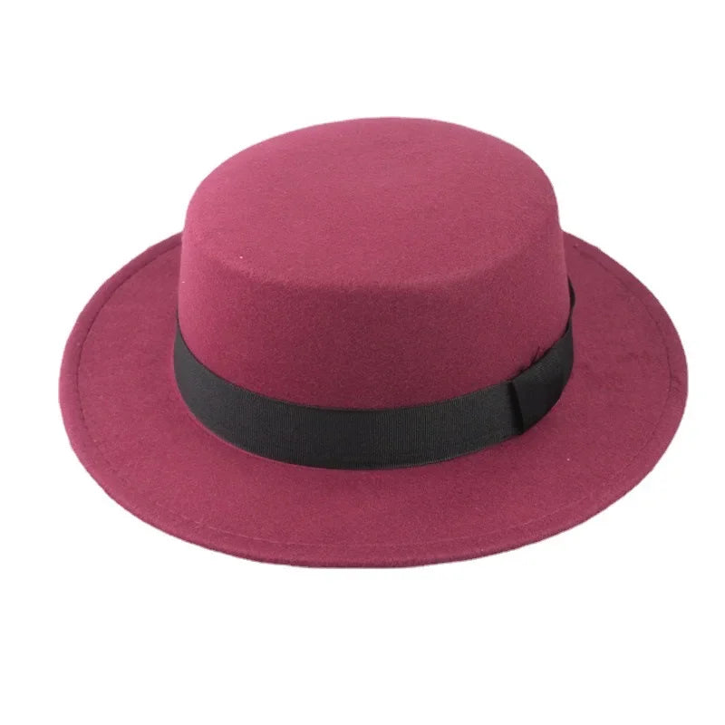 Chapeau Plat Vintage Laine Britannique | MDN