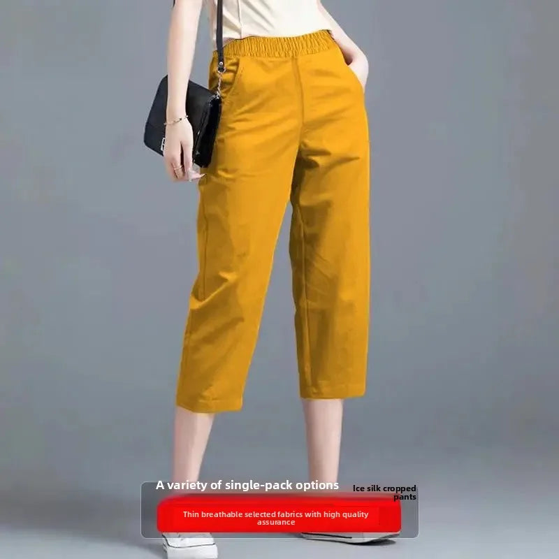Pantacourt Large Soie Glacée Été Femme | MDN Store