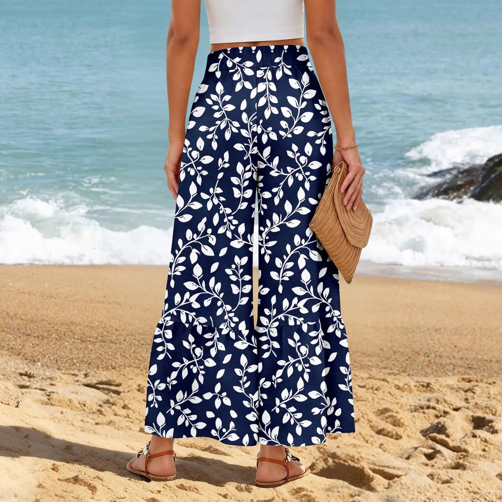 Pantalon Bohème Imprimé Floral Femme | MDN Store