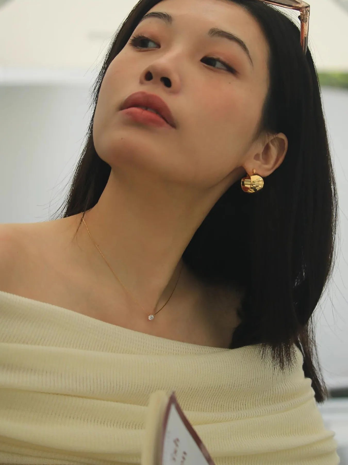 Collier Minimaliste Solitaire Zircon Acier Inoxydable | MDN