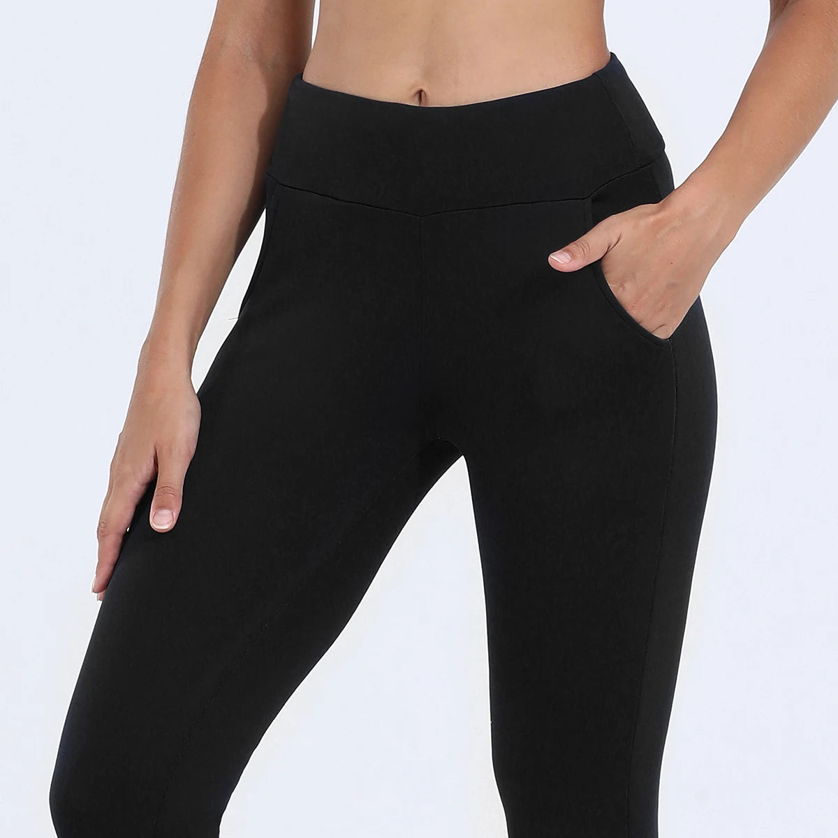 Legging Femme Hiver Chaud Doublé Polaire Taille Haute - MDN