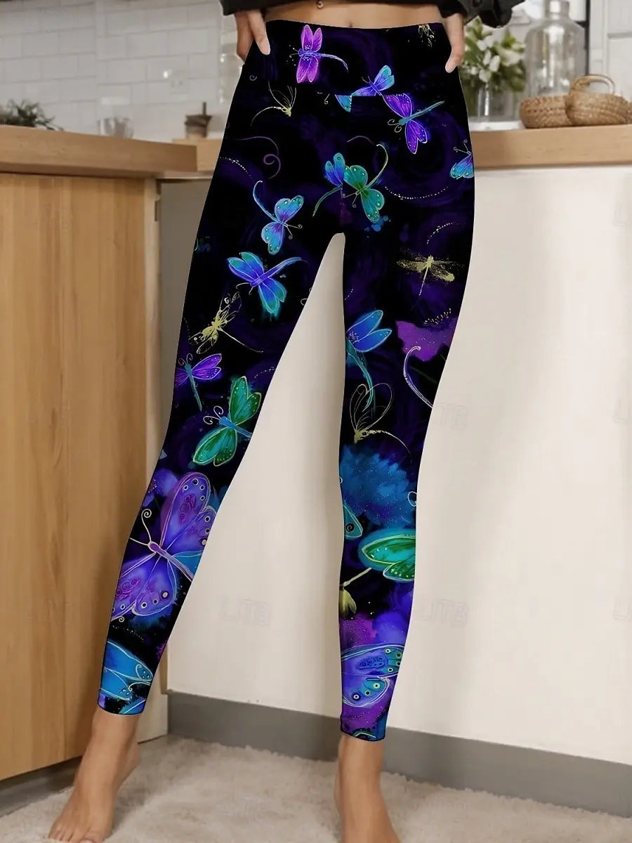 Leggings Papillon Taille Haute Femme Stretch | MDN Store