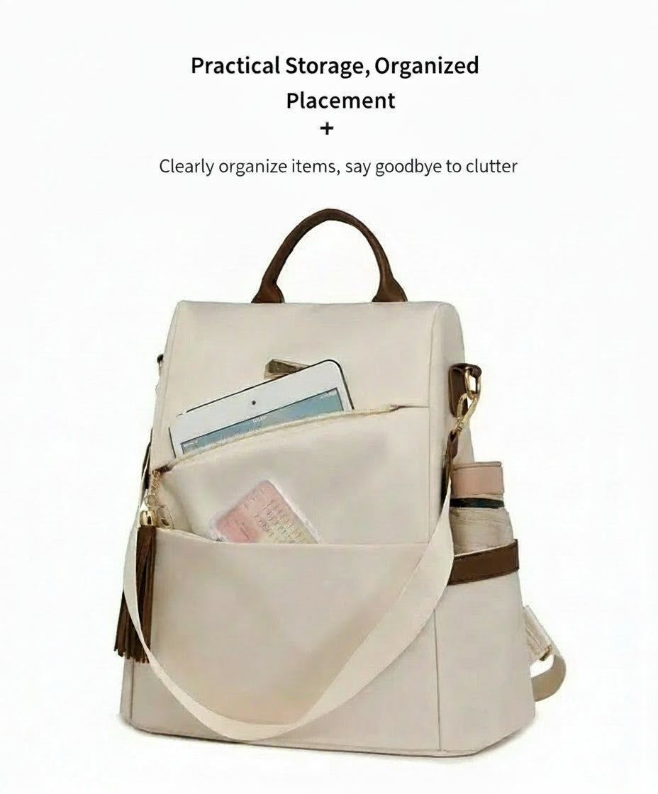 Sac à Dos Nylon Anti-Vol Pompon | MDN Store