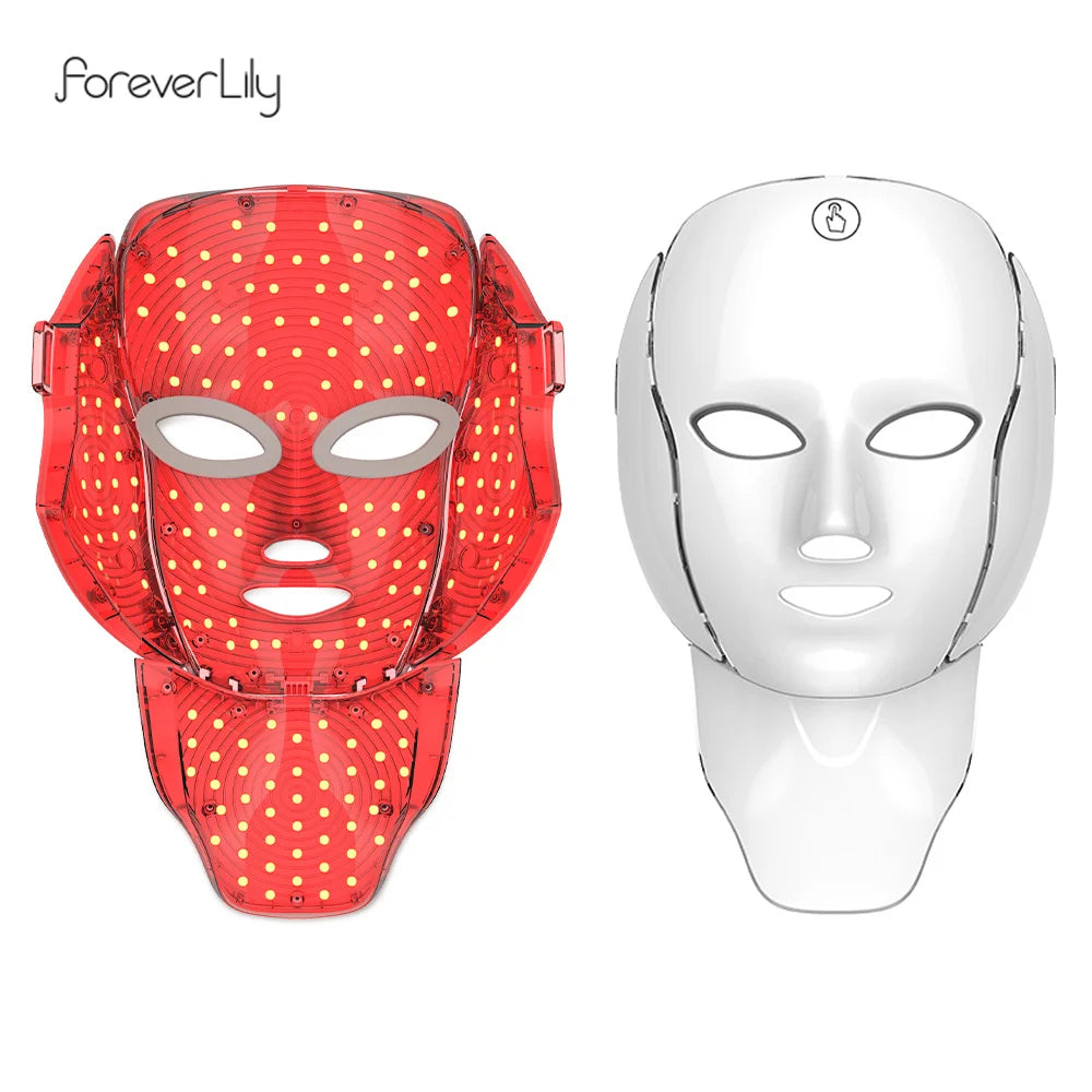 Masque LED Visage Cou 7 Couleurs Anti-Âge Raffermissant | MDN