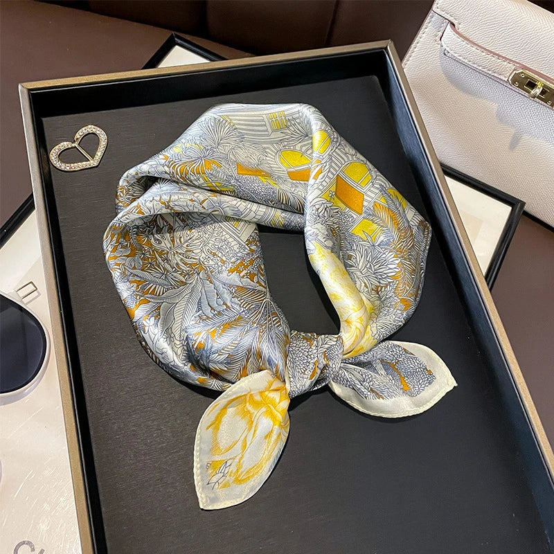 Foulard Carré Soie Naturelle 100% 53cm Femme | MDN Store