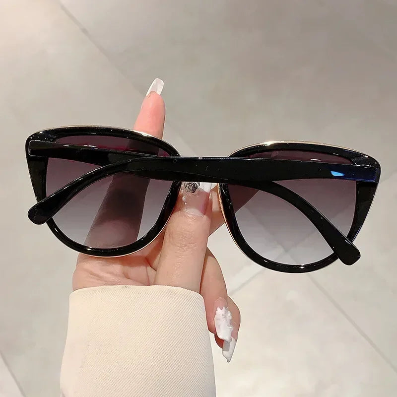 Lunettes Soleil Triangle Cat Eye Métal | MDN Store