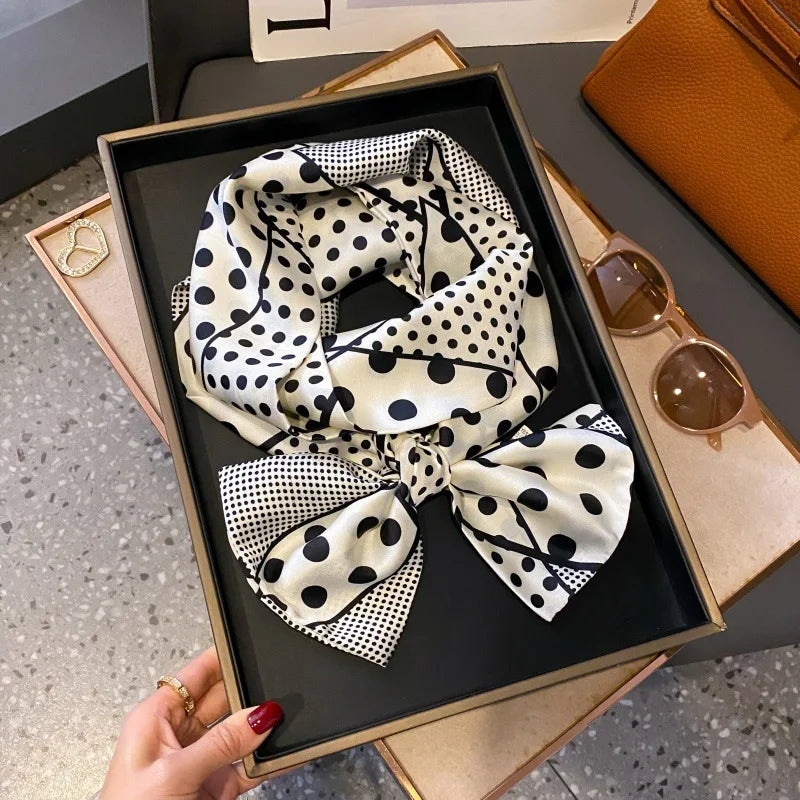 Foulard Soie Long Étroit Femme Cravate | MDN Store
