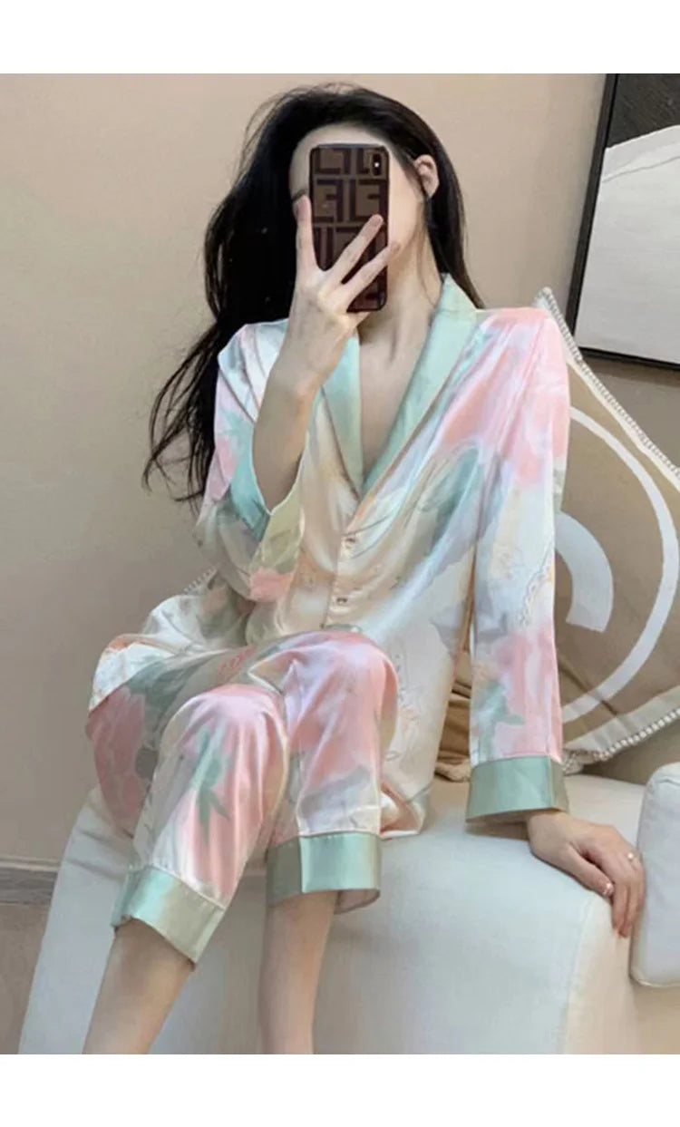 Pyjama Satin Soie 2 Pièces | MDN Store