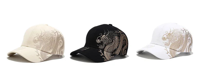 Casquette Baseball Dragon Style Chinois Femme Coton Reglable | MDN Store 25