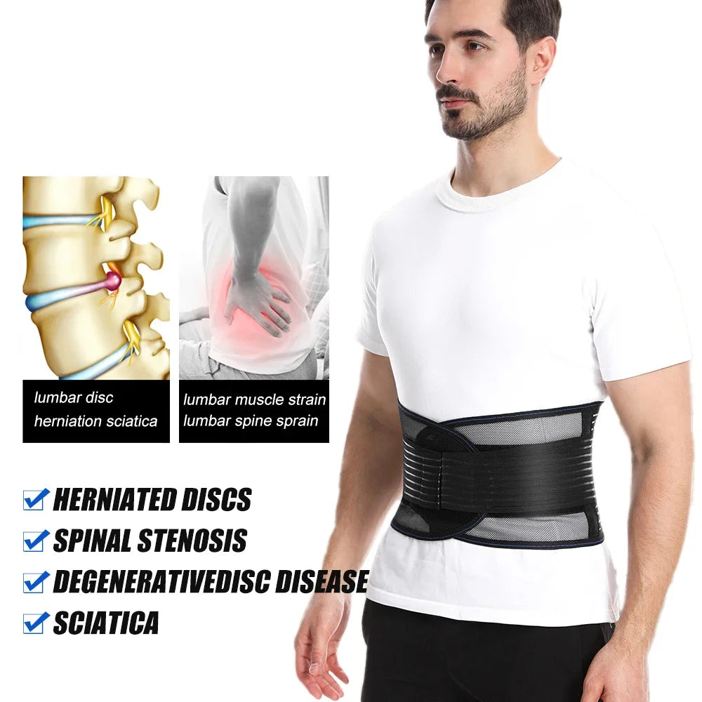 Ceinture Lombaire Médicale Orthopédique Respirante - Soutien Dos Sport Homme Femme | MDN