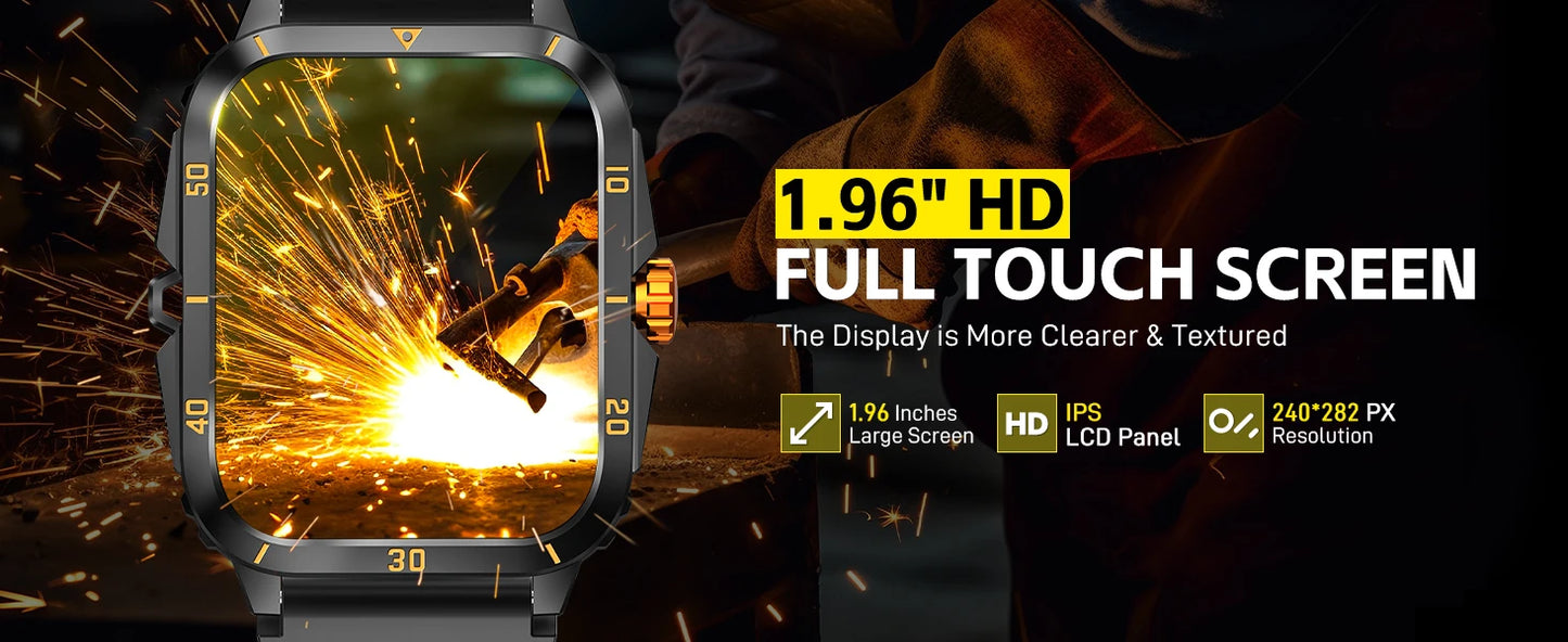 Montre Connectée Sport 1.96" Appels Bluetooth Étanche | MDN