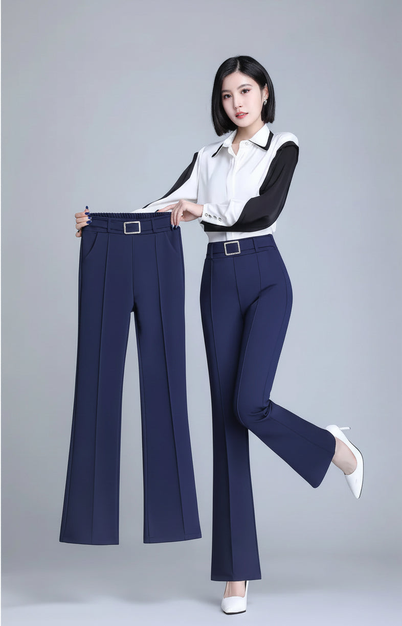 Pantalon Évasé Taille Haute Diamants | MDN Store