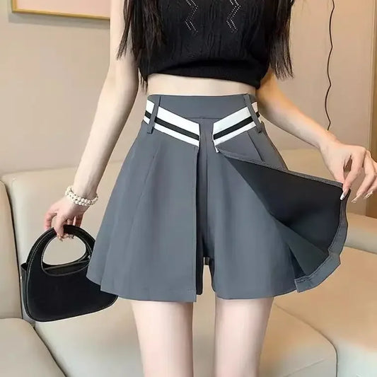 Short Femme Casual Taille Haute Jambes Larges | MDN