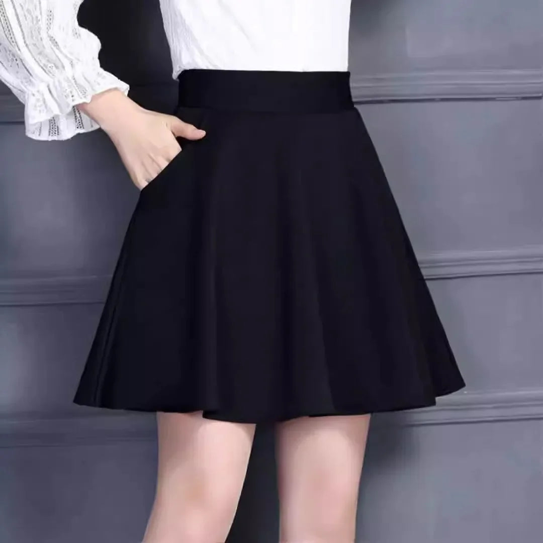 Jupe A-Line Taille Haute Grandes Tailles | MDN Store