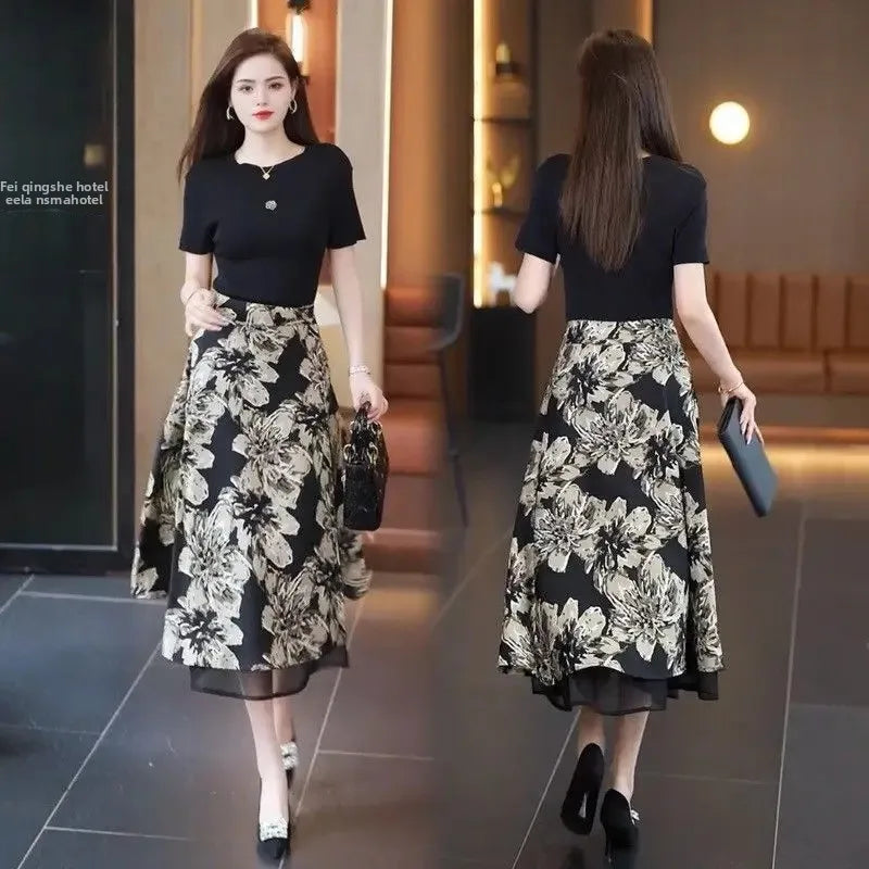 Jupe Courte Femme Fleurie Réversible Taille Haute A-Line Été | MDN Store