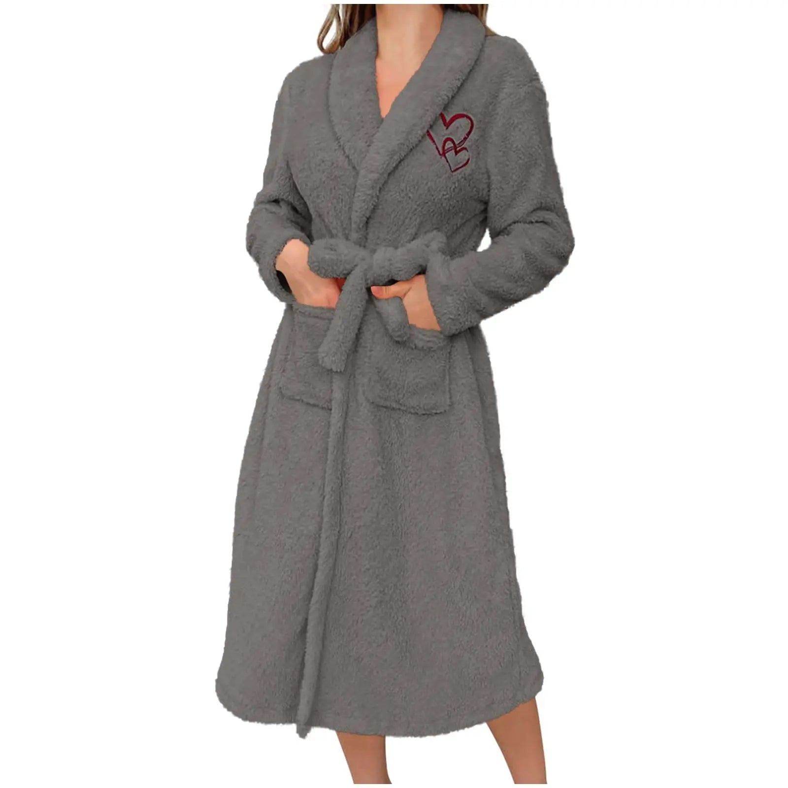 Peignoir Peluche Manches Longues Hiver | MDN Store