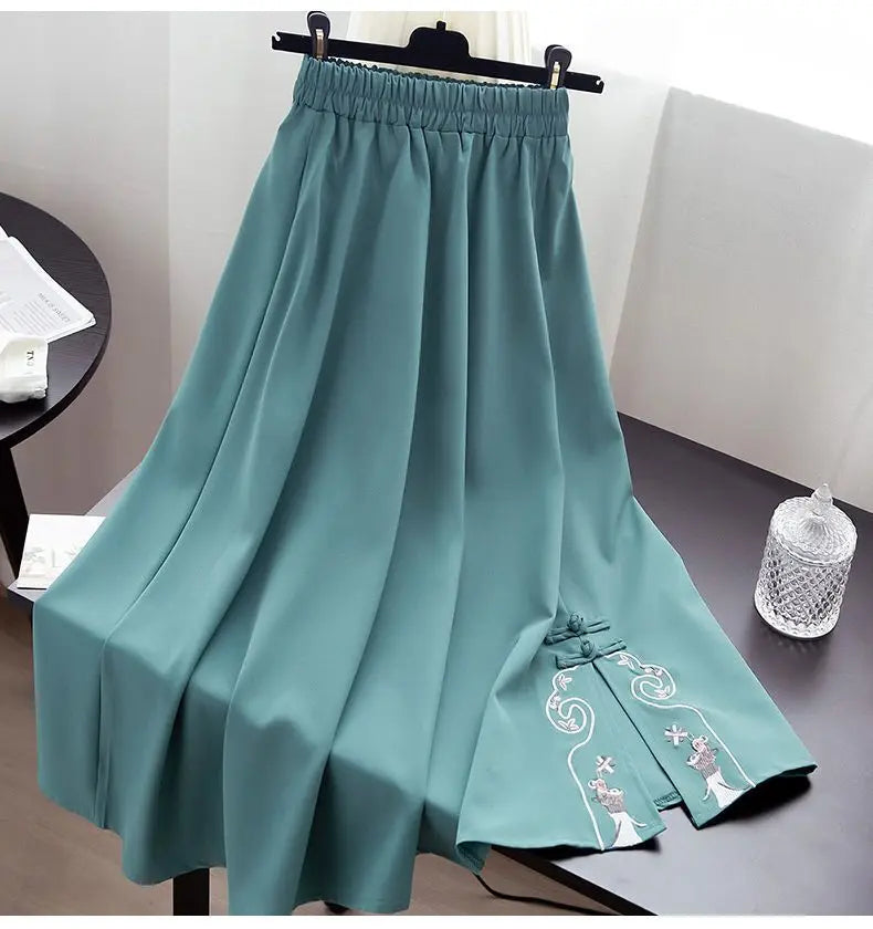 Ensemble Hanfu Chinois Brodé Papillon 2 Pièces | MDN Store