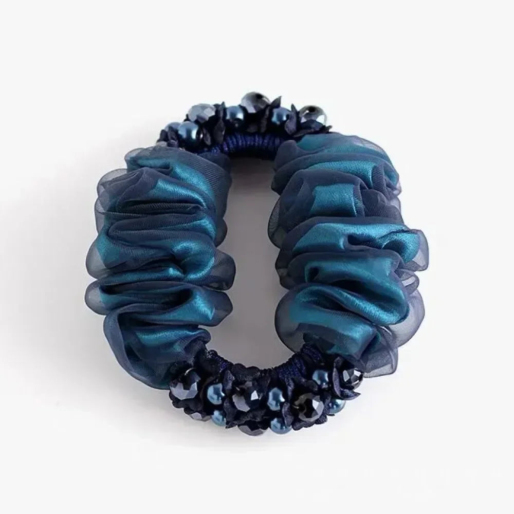 Chouchou Dentelle Nœud Fantaisie - Élastique Cheveux Femme Fille Haute... | MDN Store