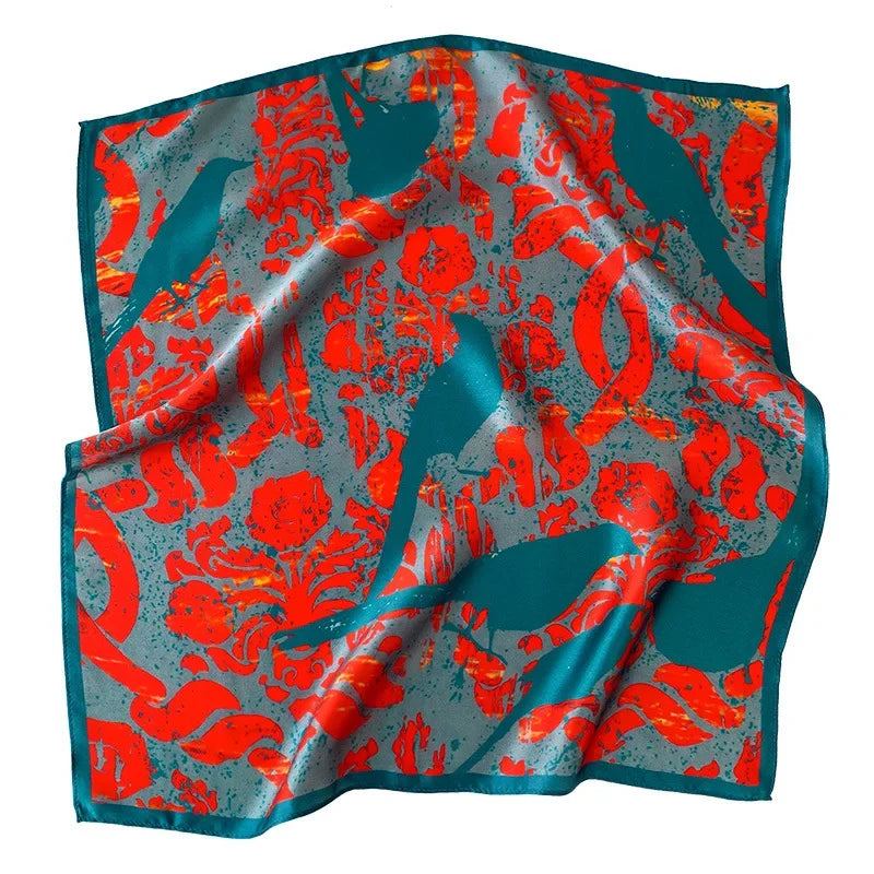Foulard Carré Soie Naturelle 100% 53cm Femme | MDN Store