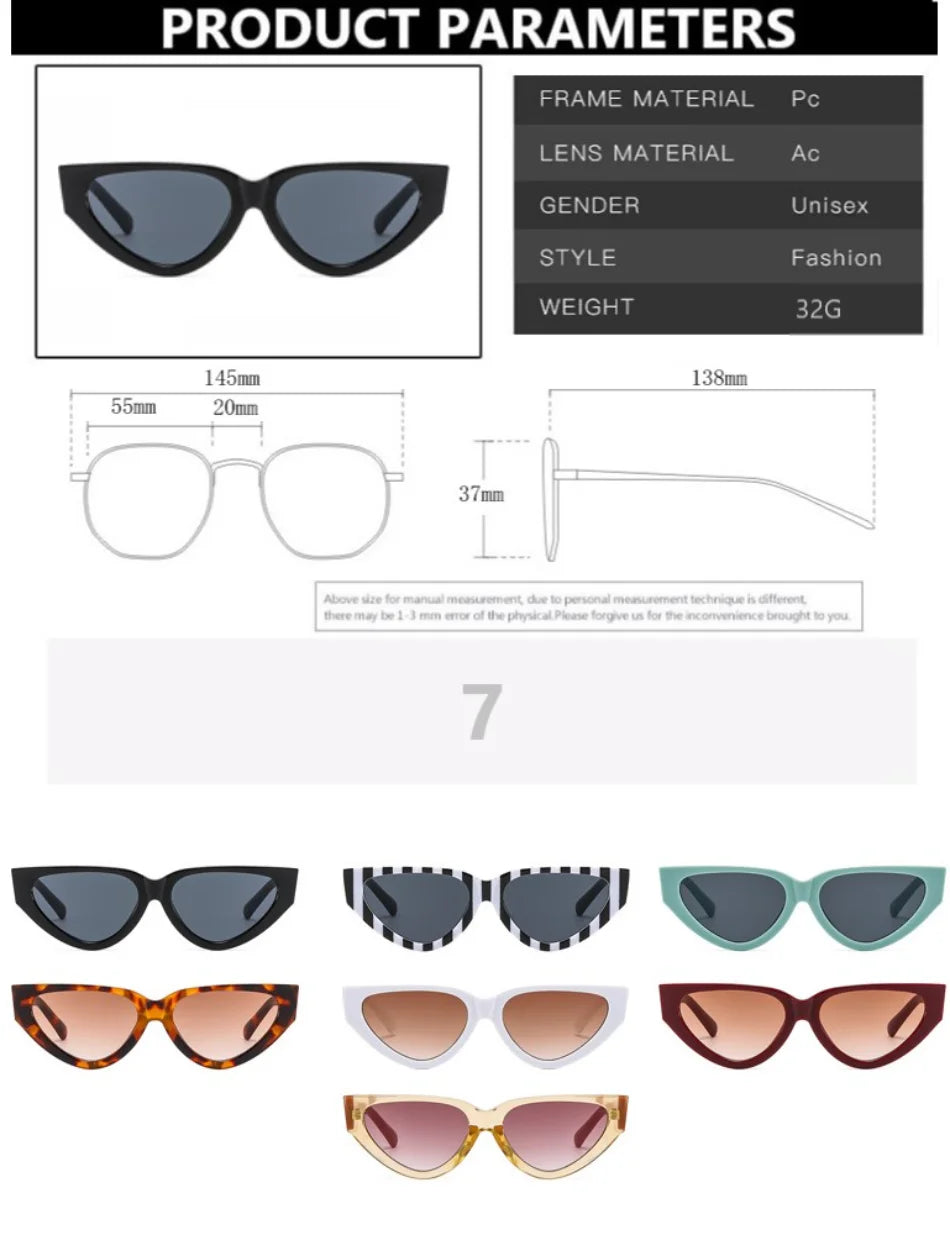 Lunettes de Soleil Cat Eye Vintage Femme - Monture Œil de Chat Rétro UV400 Protection Designer | MDN
