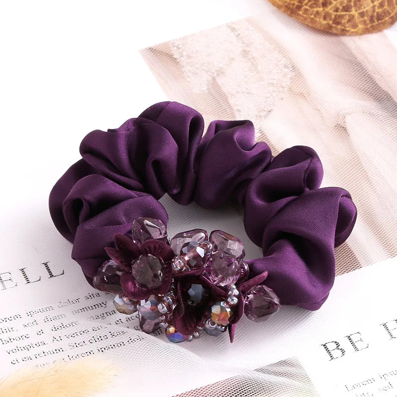 Chouchou Dentelle Nœud Fantaisie - Élastique Cheveux Femme Fille Haute... | MDN Store