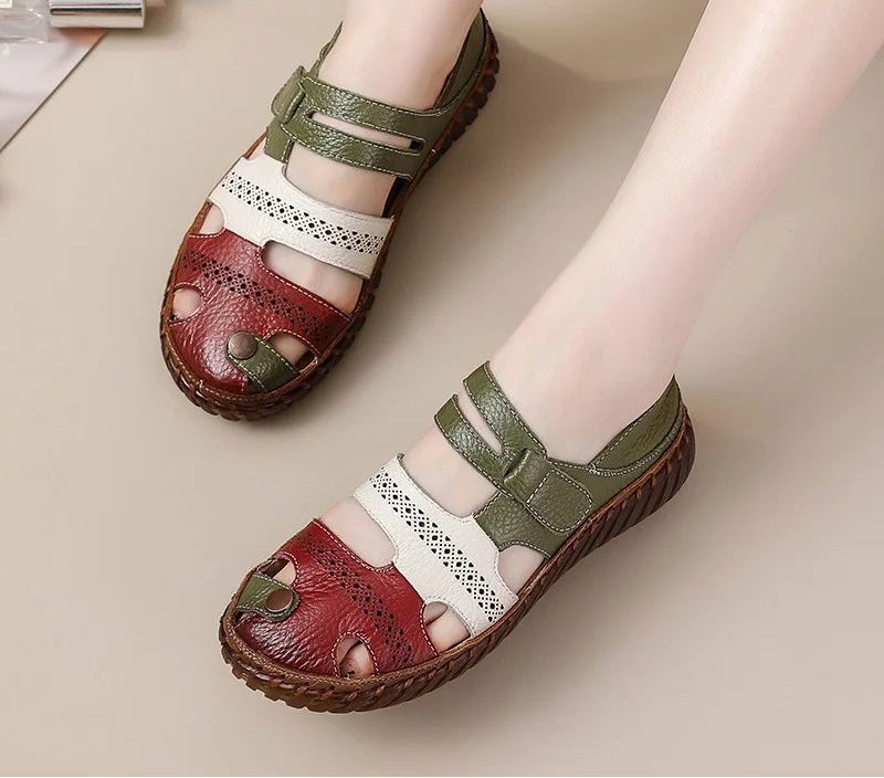 Sandales Gladiateur Cuir Bout Fermé Feerldi | MDN Store