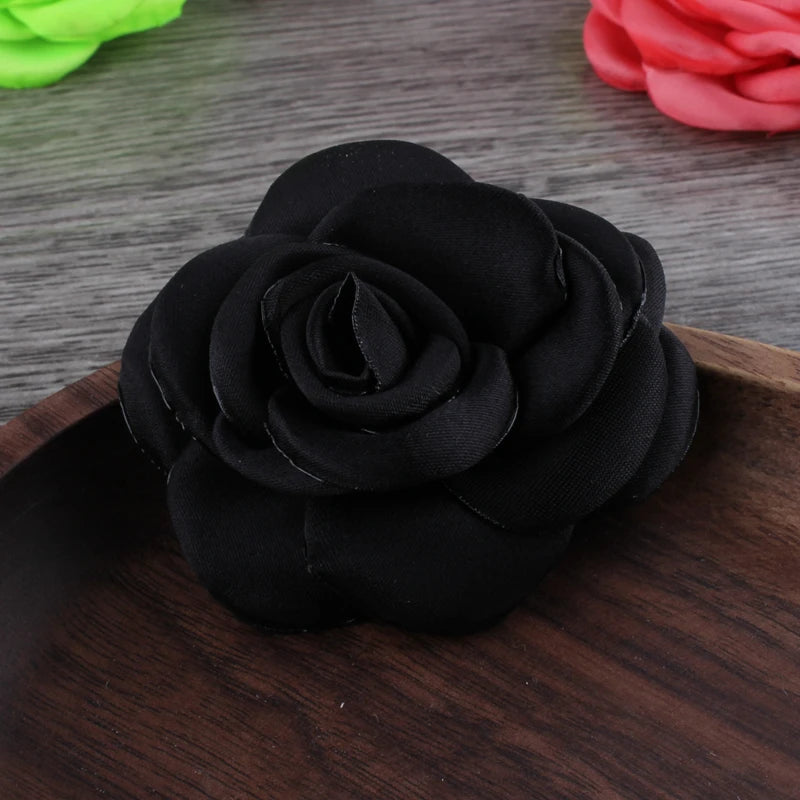 Lot de 10 Fleurs en Satin 6cm - Accessoires Cheveux Mariage | MDN Store