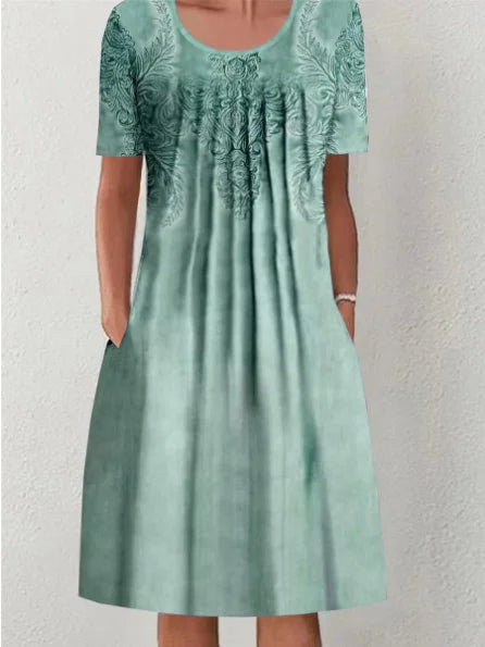 Robe Longue Femme Bohème Fleurie Volants Poches Été | MDN Store