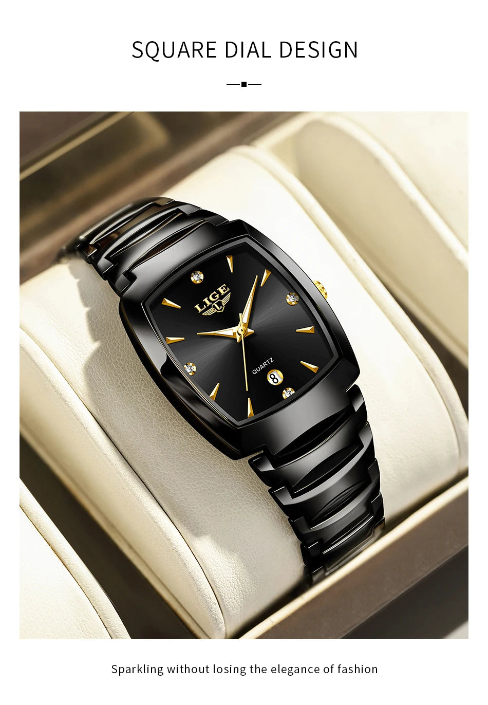 Montre Femme LIGE Business Acier Inoxydable | MDN Store