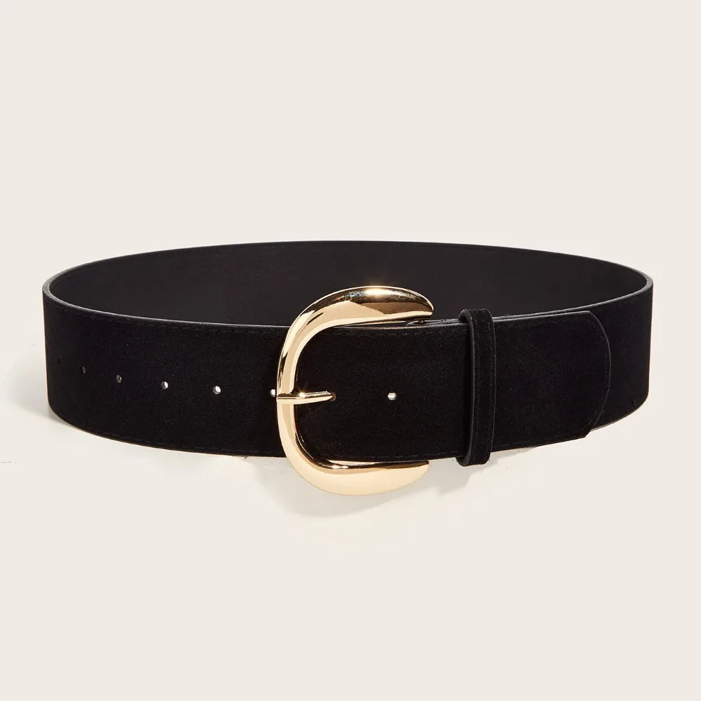 Ceinture Large Cuir Suédé Luxe | MDN Store