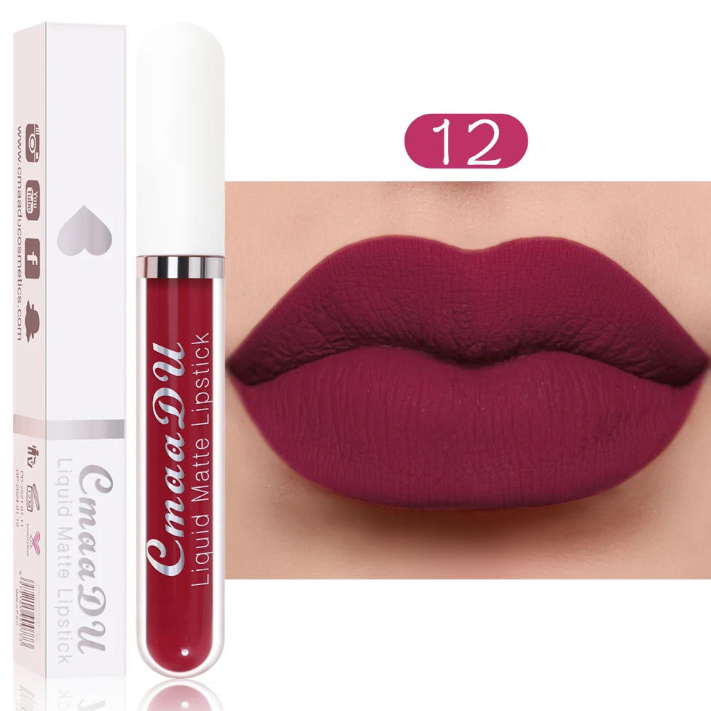 Gloss Lèvres Mat CmaaDu Imperméable Longue Tenue Teinture Rouge | MDN Store