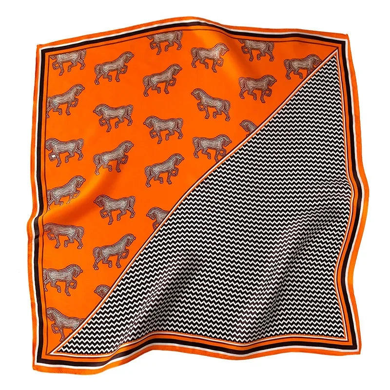 Foulard Carré Soie Naturelle 100% 53cm Femme | MDN Store