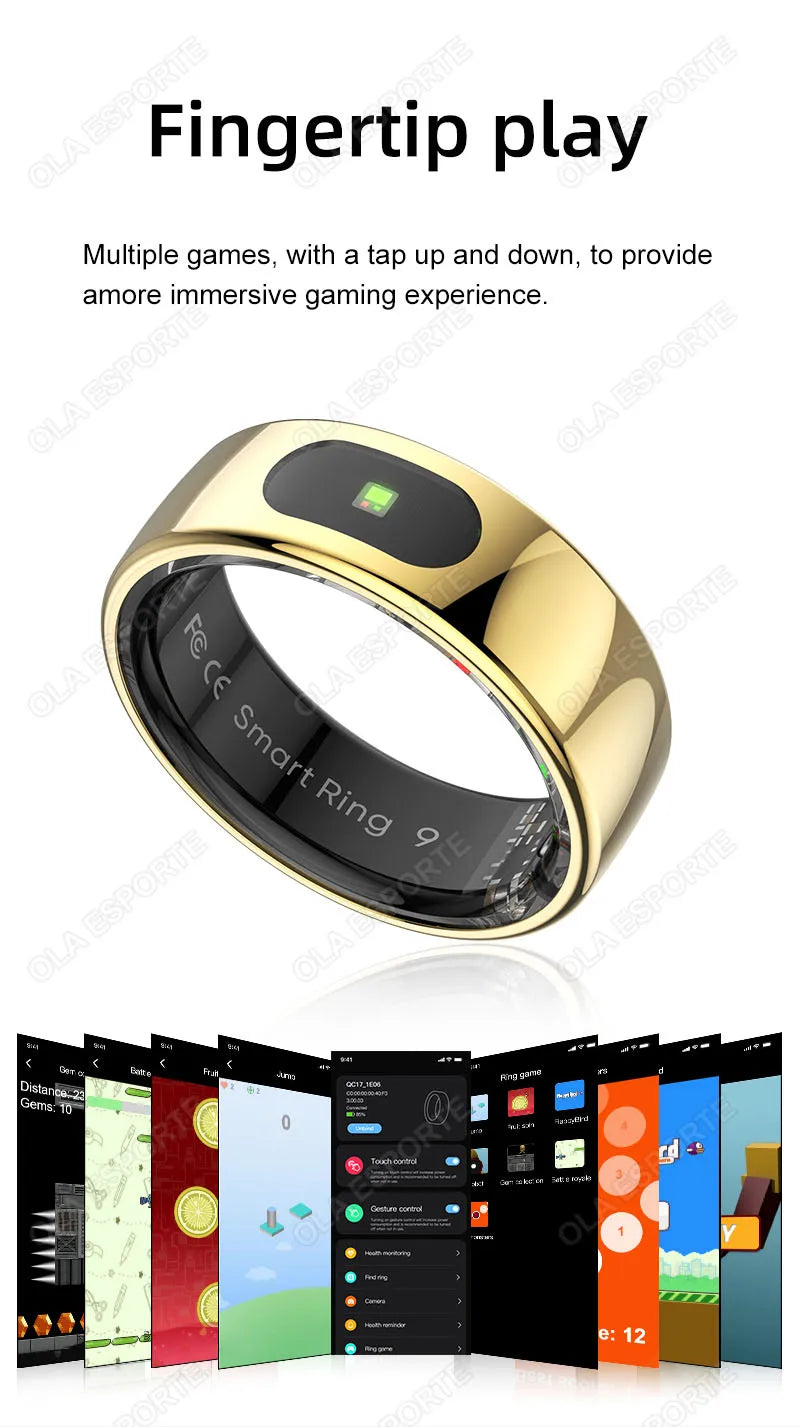Bague Connectée Smart Ring Santé Température Étanche | MDN