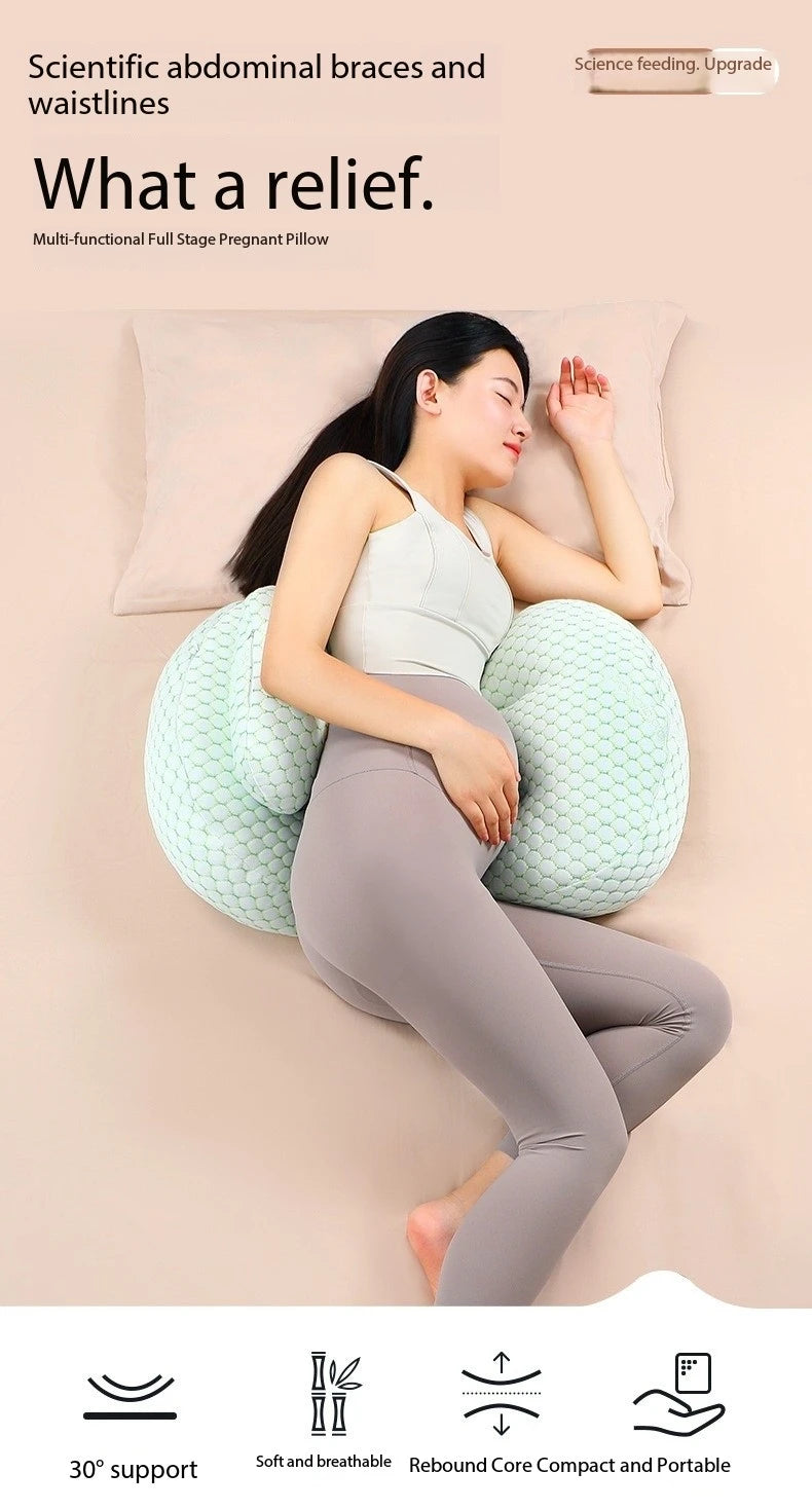 Coussin Maternité Soutien Abdominal Coton Confort Grossesse | MDN