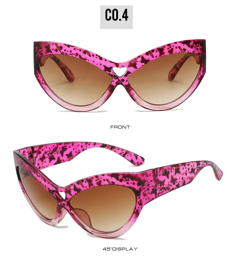 Lunettes de Soleil Cat Eye Papillon Y2K UV400 - Femme | MDN