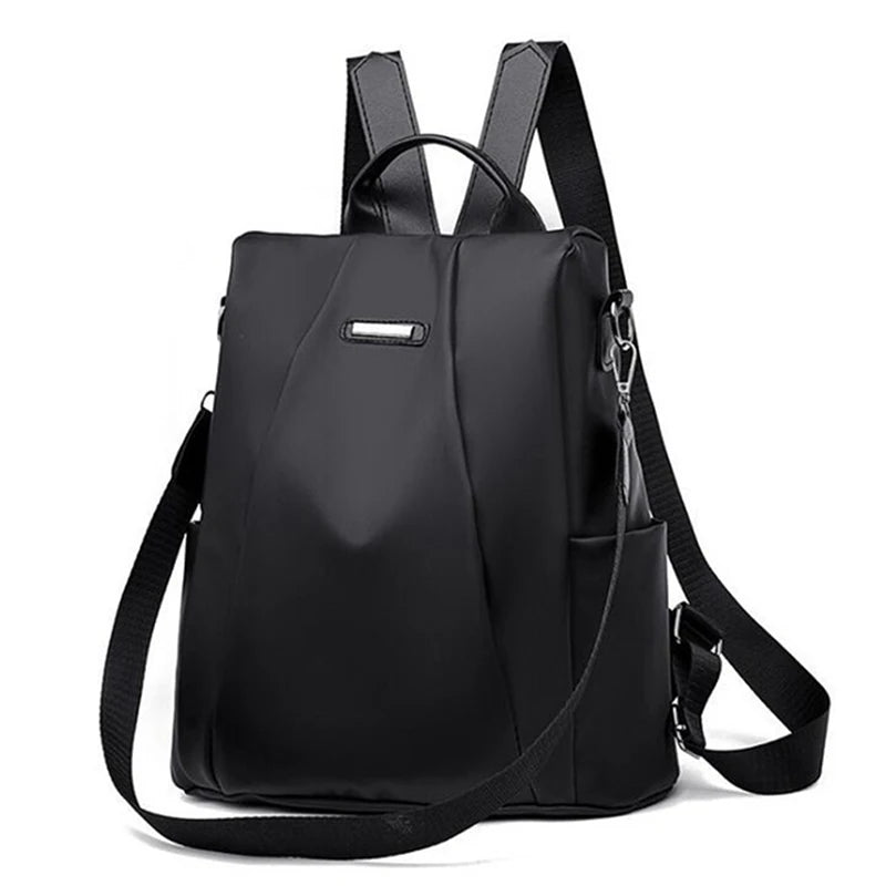 Sac à Dos Femme Nylon Casual Couleur Unie Bandoulière Détachable - MDN