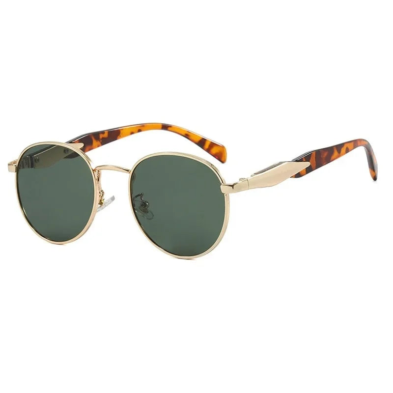 Lunettes de Soleil Rondes Vintage Métal UV400 - Femme | MDN