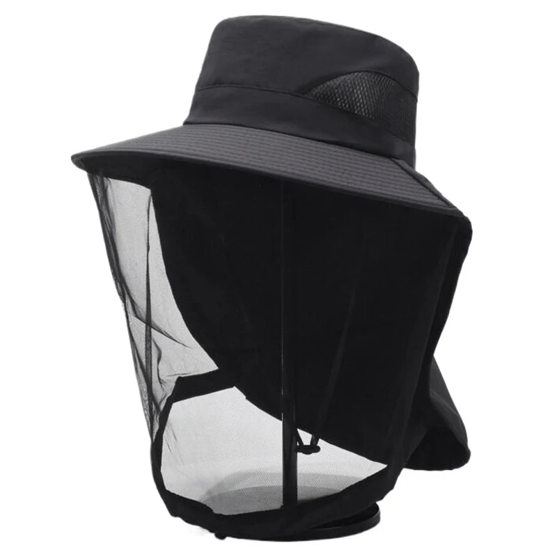 Chapeau Pêche Moustiquaire Anti-Insectes Vert | MDN Store