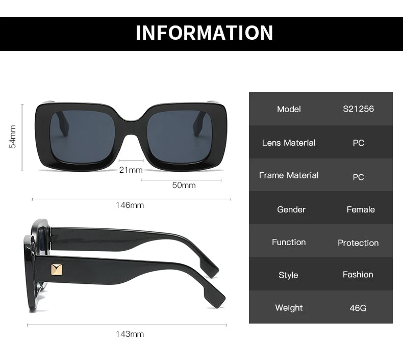 Lunettes Soleil Carré Sport UV400 Femme | MDN Store