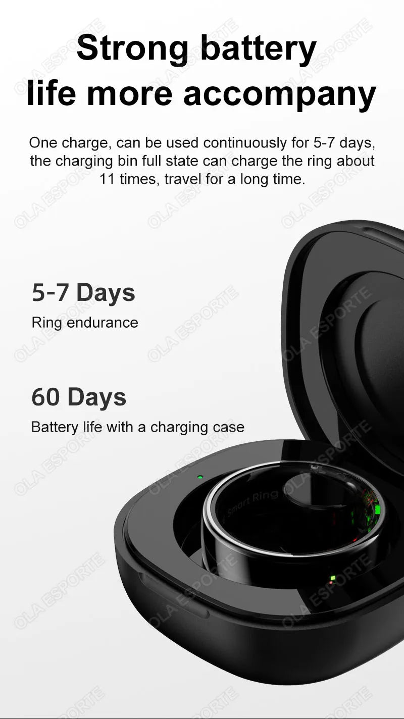 Bague Connectée Smart Ring Santé Température Étanche 5ATM | MDN Store
