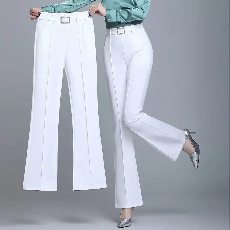 Pantalon Évasé Taille Haute Diamants | MDN Store