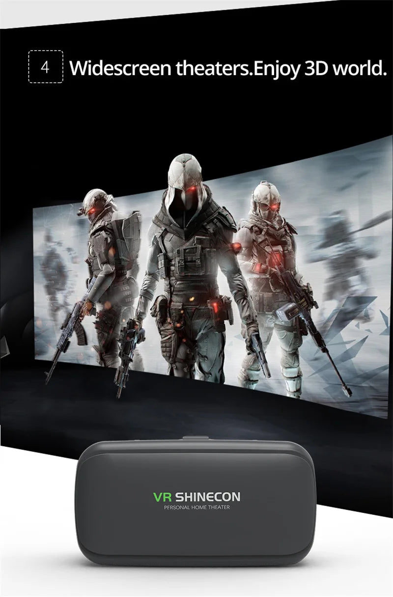 Casque VR Shinecon 10.0 Lunettes 3D Réalité Virtuelle Smartphone | MDN Store