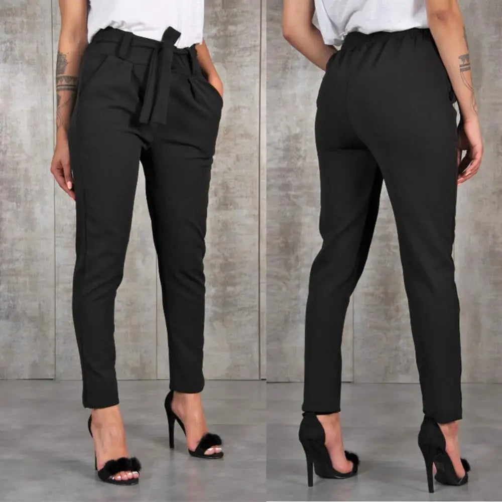 Pantalon Femme Taille Haute Ceinture | MDN Store