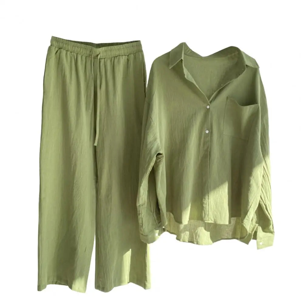 Ensemble Femme 2 Pièces Lin Décontracté | MDN Store