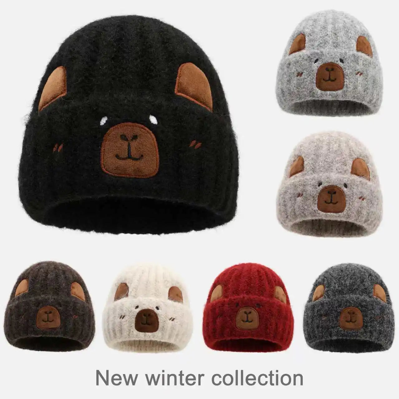Bonnet Capybara Cartoon Hiver Femme | MDN Store
