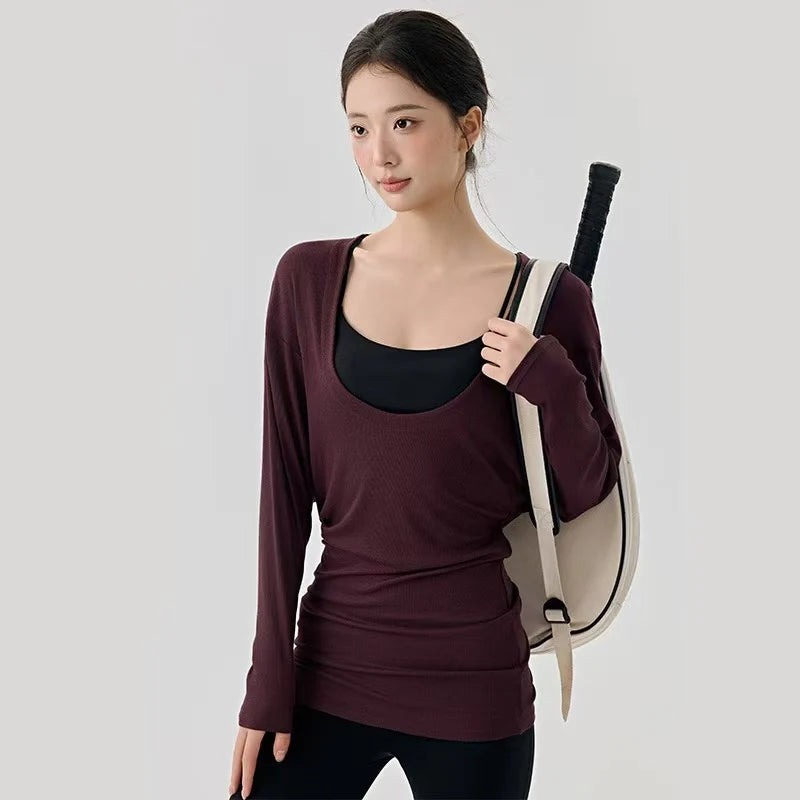 Top Fitness Femme Col U Sexy Pilates Yoga Sport | MDN Store